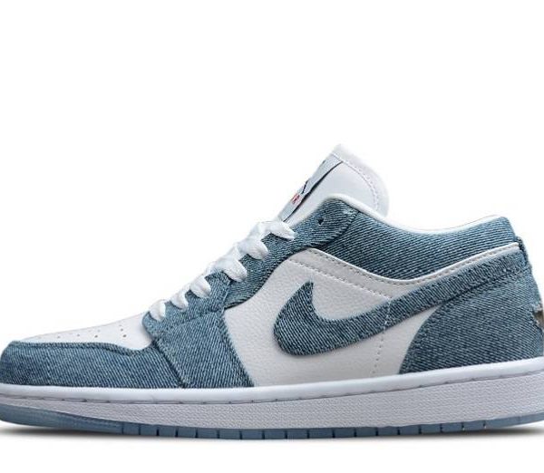 Nike Air Jordan 1 Retro Low Canvas "White Denim" WMNS