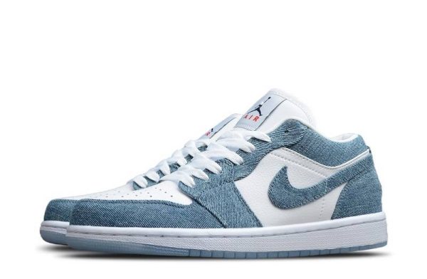 Nike Air Jordan 1 Retro Low Canvas "White Denim" WMNS