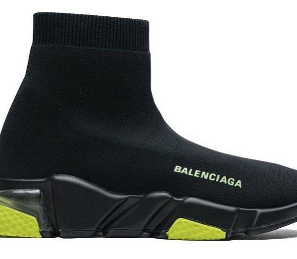 Balenciaga Speed Clear Sole "Black/Yellow Fluo"