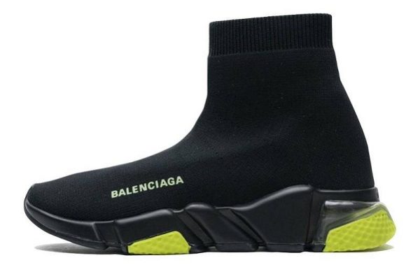 Balenciaga Speed Clear Sole "Black/Yellow Fluo"