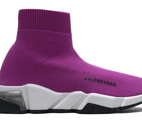 Balenciaga Speed Clear Sole "Fuchsia White"