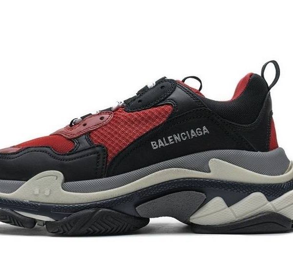 Balenciaga Triple S "Black Red Grey"