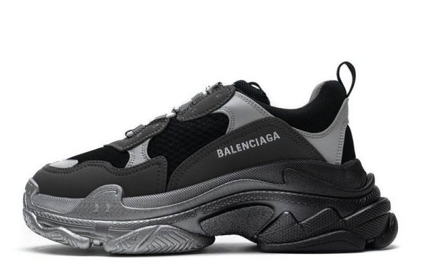 Balenciaga Triple S "Black Grey Silver"