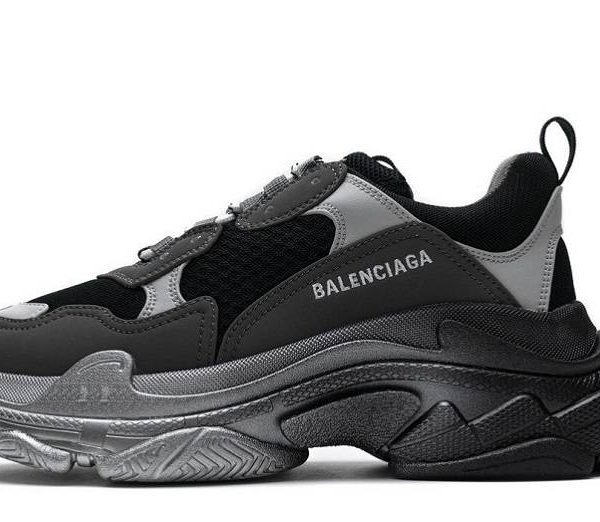 Balenciaga Triple S "Black Grey Silver"