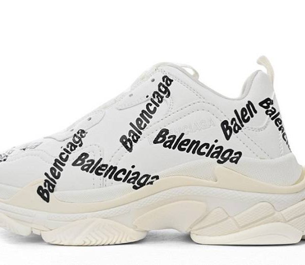 Balenciaga Triple S WMNS Logotype Sneaker "White"