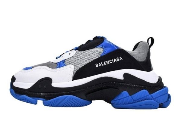 Balenciaga Triple S "Black White Blue"