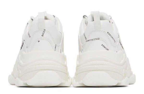 Balenciaga Triple S Allover Logo "White"