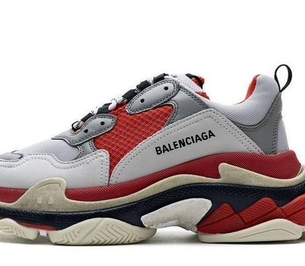 Balenciaga Triple S "Red White Dark Grey"