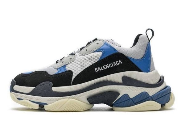 Balenciaga Triple S "Black Grey Blue"