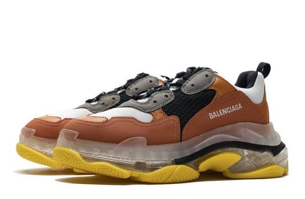 Balenciaga Triple S Clear Sole "Black Orange"