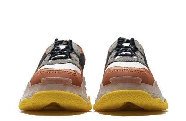 Balenciaga Triple S Clear Sole "Black Orange"