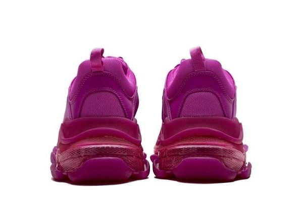 Balenciaga Triple S Clear Sole "Plum Red"