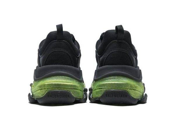 Balenciaga Triple S Clear Sole "Black Green"