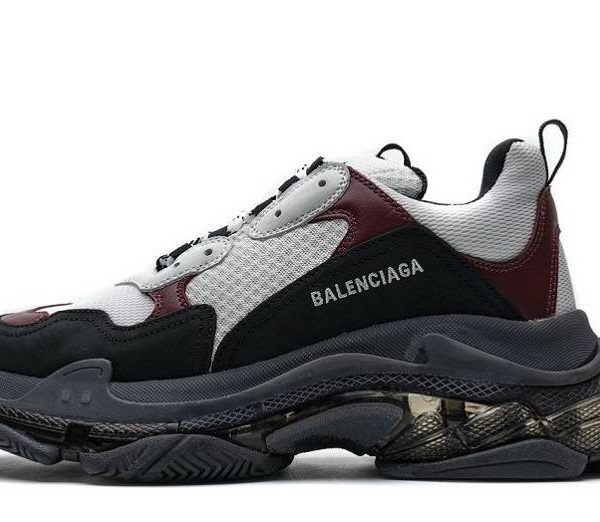 Balenciaga Triple S Clear Sole "Black Brown Red"