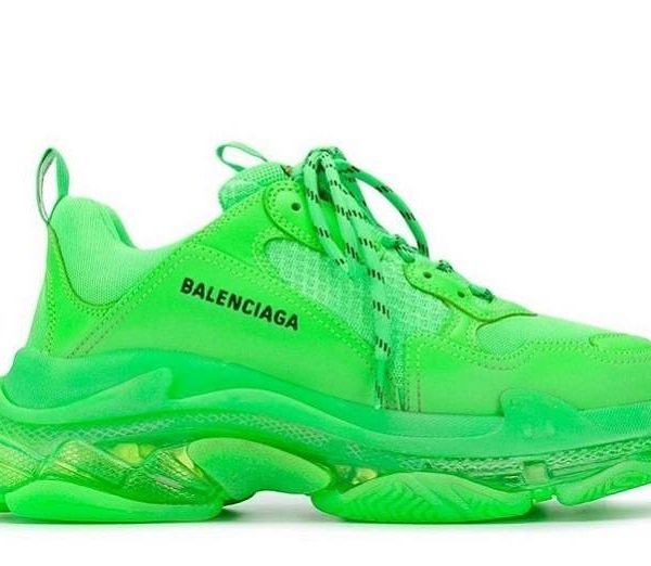 Balenciaga Triple S Clear Sole "Fluo Green"