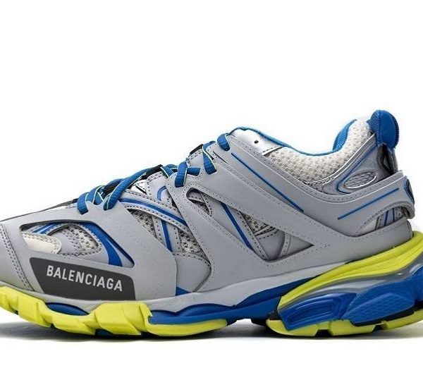 Balenciaga Tess S. "Grey Blue Yellow"