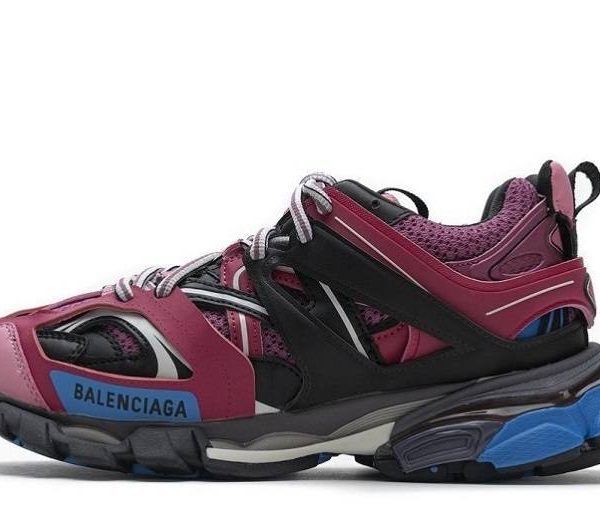 Balenciaga Tess S. "Black Purplish Red"