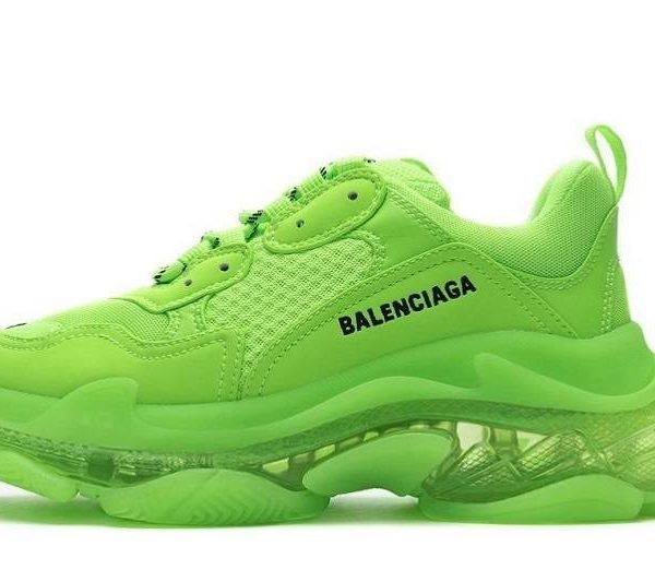 Balenciaga Triple S Clear Sole "Fluorescent Green"