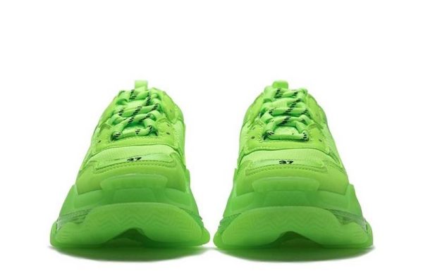 Balenciaga Triple S Clear Sole "Fluorescent Green"