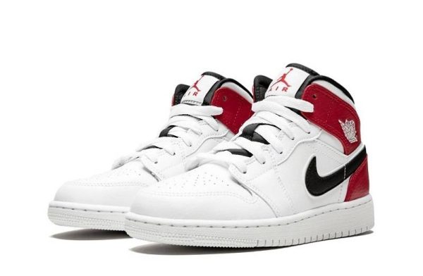 Jordan 1 "White Black Gym Red" Mid