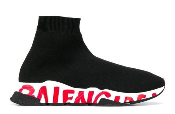 Balenciaga Speed Trainer "Graffiti - Black Red"