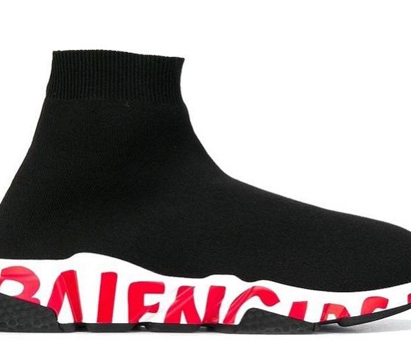 Balenciaga Speed Trainer "Graffiti - Black Red"