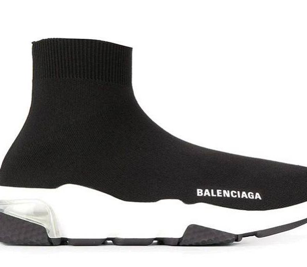 Balenciaga Speed Light Clear Sole "Black & White“