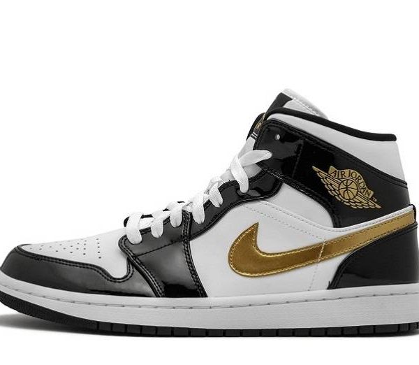 Jordan 1 "Black Gold" Mid