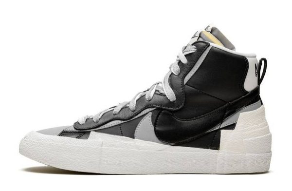 Sacai x Blazer Mid “Black/Wolf Grey”