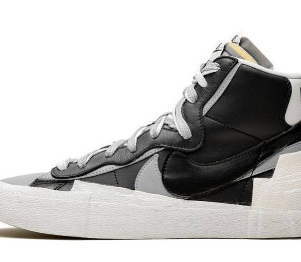 Sacai x Blazer Mid “Black/Wolf Grey”