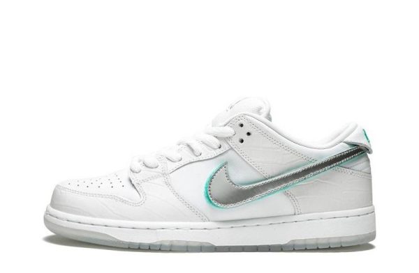 SB Dunk Low Pro OG QS "Diamond White"