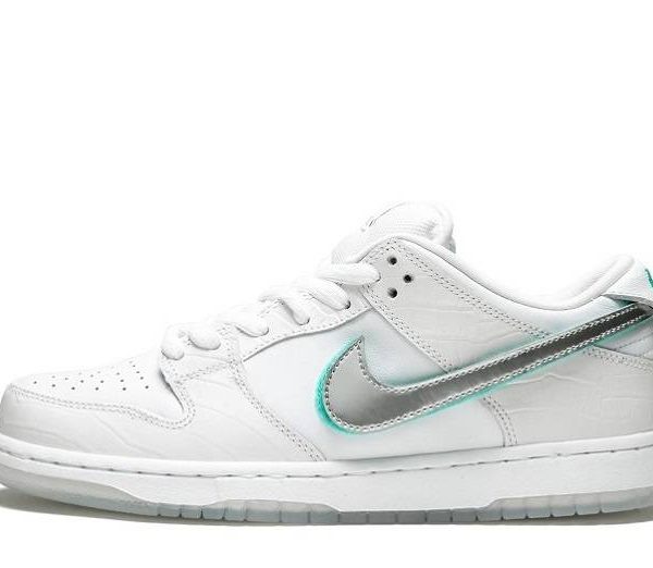 SB Dunk Low Pro OG QS "Diamond White"