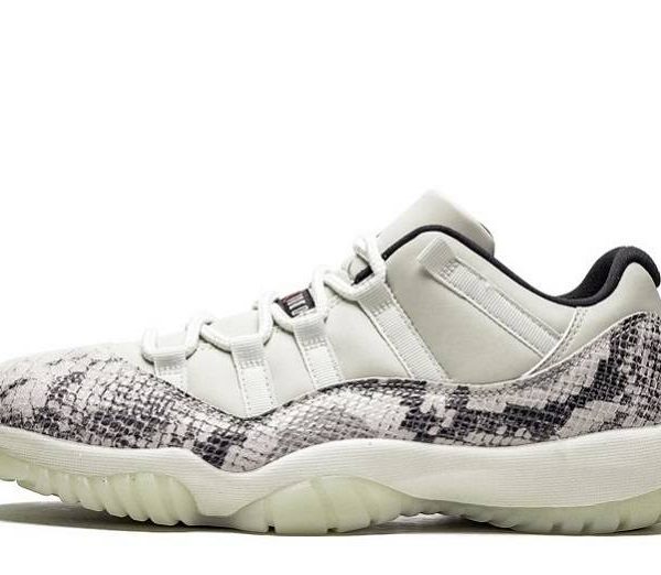 Air Jordan 11 Retro Low "Light Bone Snakeskin"