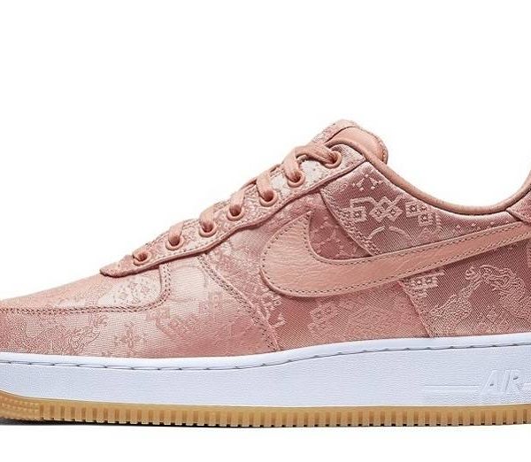 Replica CLOT x Air Force 1 Low Premium “Rose Gold Silk”