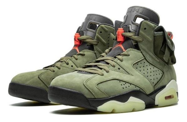 Travis Scott x Air Jordan 6 “Medium Olive”