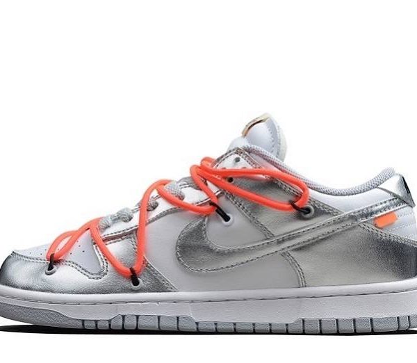 Off-White x Dunks Low "Silver/White"