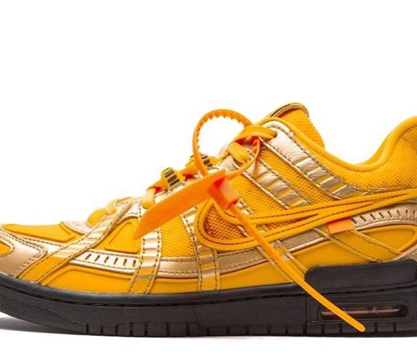 Off-White x Air Rubber Dunk "University Gold"