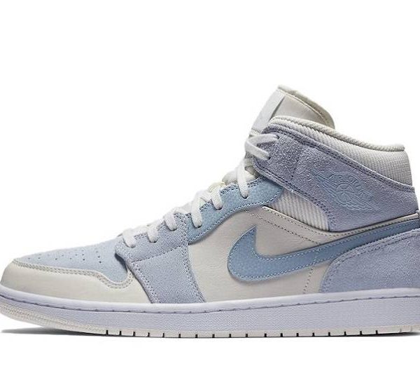 Air Jordan 1 "Sail Light Blue" Mid SE