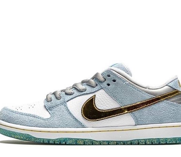 Sean Cliver x SB Dunk Low "White Blue"