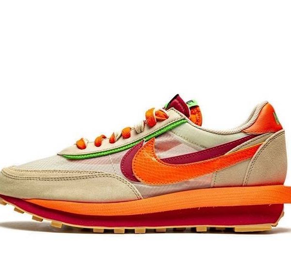 Clot x Sacai x Nike LDWaffle "Orange Blaze"