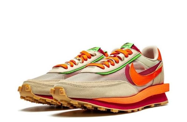 Clot x Sacai x Nike LDWaffle "Orange Blaze"