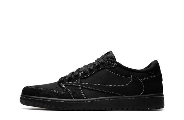 Travis Scott Jordan 1 “Black/Phantom” Low