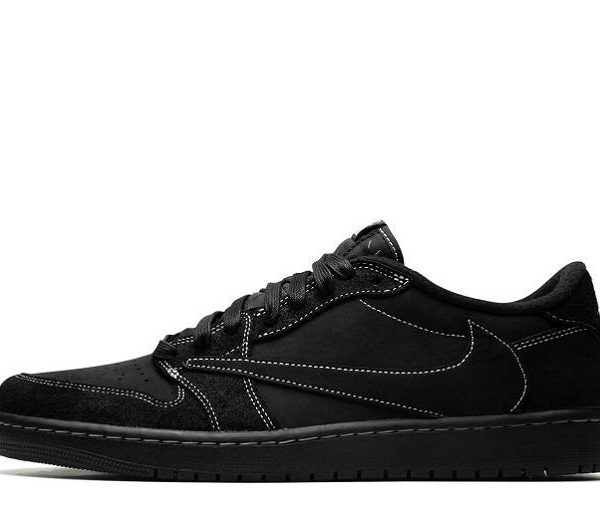 Travis Scott Jordan 1 “Black/Phantom” Low