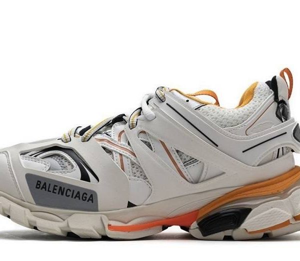 Balenciaga Tess S. LED "White Orange"