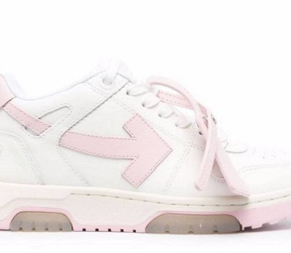 Off-White Out of Office OOO Low Tops "White Pink" WMNS