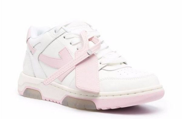 Off-White Out of Office OOO Low Tops "White Pink" WMNS