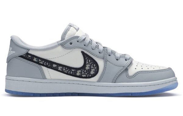 Dior x Air Jordan 1 Low ‘白灰-