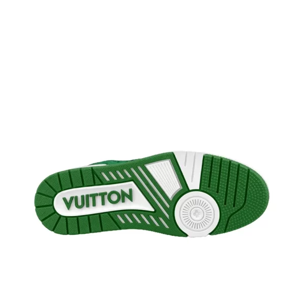 LOUIS VUITTON Trainer low-top casual fashion sneakers for men green and white