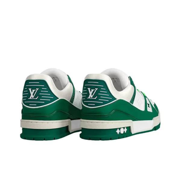 LOUIS VUITTON Trainer cowhide fashion sneakers white green